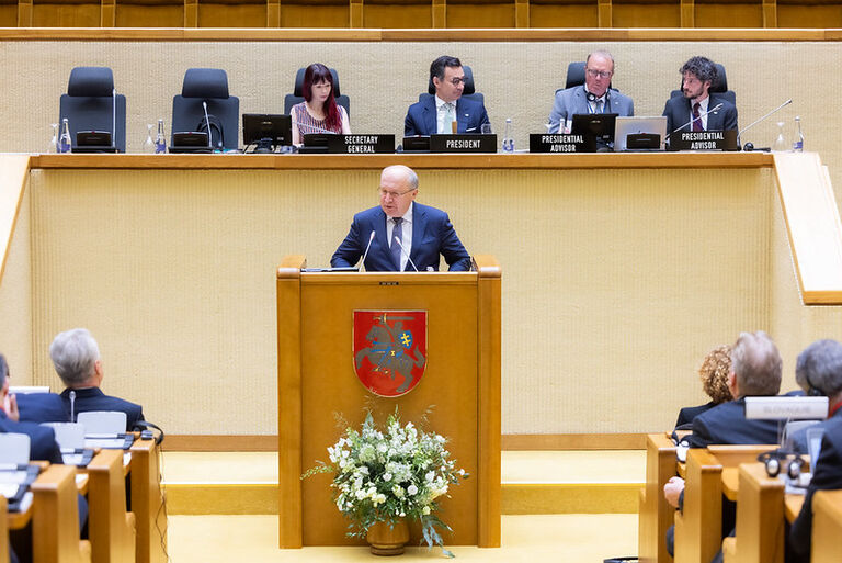 Europos Komisijos nario, atsakingo už gynybą ir kosmosą Andriaus Kubiliaus kalba NATO Parlamentinės Asamblėjos pavasario sesijoje Europos Komisijos nario, atsakingo už gynybą ir kosmosą Andriaus Kubiliaus kalba NATO Parlamentinės Asamblėjos pavasario sesijoje