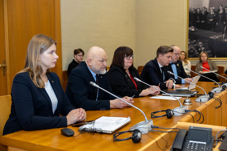 Seimo LSDP frakcijos susitikimas su kandidatu į Konstitucinio Teismo teisėjus Artūru Drigotu.