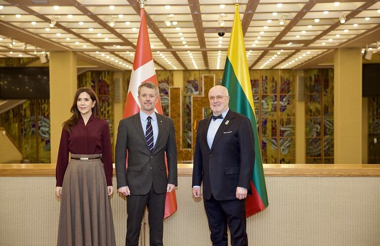 Seimo Pirmininko Juozo Oleko ir Danijos karališkosios poros – karalienės Mary ir karaliausi Frederiko X susitikimas.