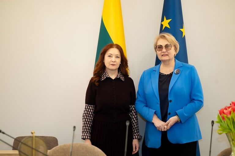 Europos reikalų komiteto pirmininkė Rasa Budbergytė susitiko su Rumunijos Respublikos ambasadore Adriana Ciamba