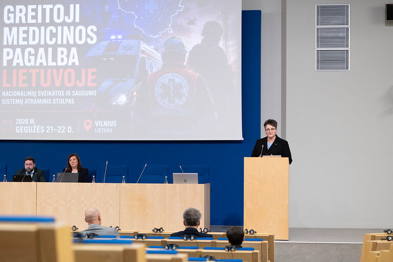 Tarptautinė konferencija „Greitoji medicinos pagalba Lietuvoje – nacionalinių sveikatos ir saugumo sistemų atraminis stulpas“. Seimo Sveikatos reikalų komiteto pirmininkės Linos Šukytės-Korsakės sveikinimo žodis Tarptautinė konferencija „Greitoji medicinos pagalba Lietuvoje – nacionalinių sveikatos ir saugumo sistemų atraminis stulpas“. Seimo Sveikatos reikalų komiteto pirmininkės Linos Šukytės-Korsakės sveikinimo žodis