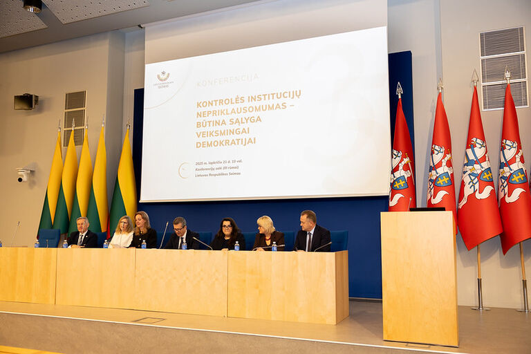 Konferencija „Kontrolės institucijų nepriklausomumas – būtina sąlyga veiksmingai demokratijai“
