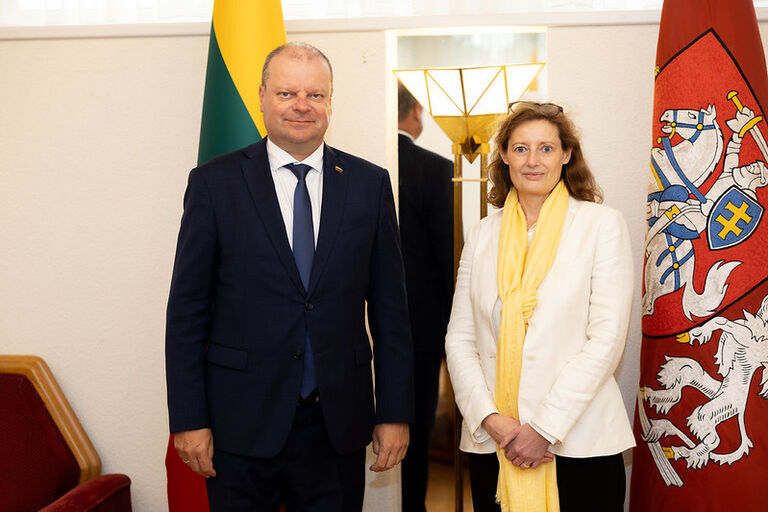 Seimo Pirmininko Sauliaus Skvernelio susitikimas su Prancūzijos Respublikos ambasadore Alix Everard