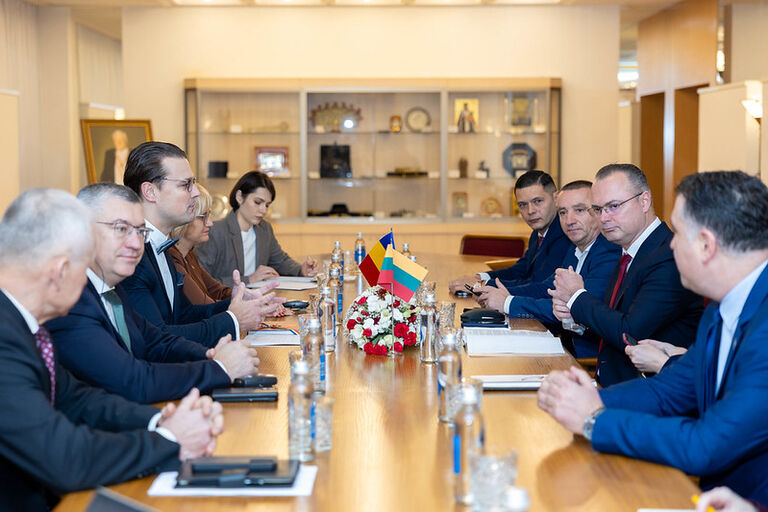 Seimo Tarpparlamentinių ryšių su Rumunija grupės narių susitikimas su Rumunijos parlamento Draugystės su Lietuva grupės narių delegacija.