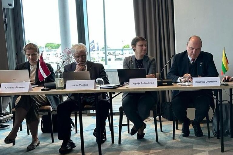Seimo delegacijos Baltijos Asamblėjoje pirmininkas Giedrius Drukteinis dalyvauja Noištate, Vokietijoje, vykstančiame Baltijos jūros parlamentinės konferencijos Nuolatinio komiteto posėdyje.  Tarptautinių ryšių skyriaus nuotr.