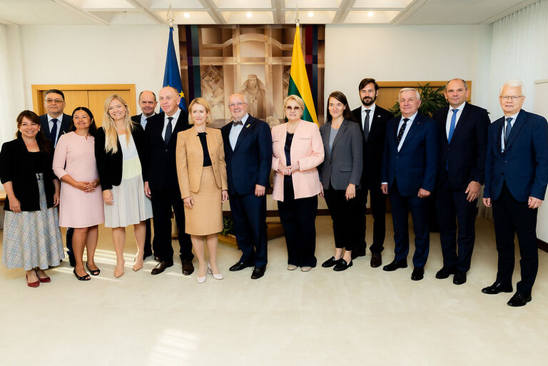 Seimo Pirmininko Juozo Oleko susitikimas su Europos Sąjungos vyriausiąja įgaliotine užsienio reikalams ir saugumo politikai ir Europos Komisijos Pirmininko pavaduotoja Kaja Kalas.