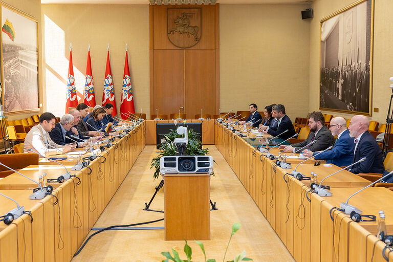 Seimo Užsienio reikalų, Nacionalinio saugumo ir gynybos  komitetų bei Tarpparlamentinių ryšių su JAV grupės susitikimas su JAV Kongreso administracijos pareigūnais.