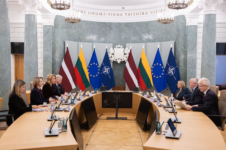 Seimo Pirmininkas Juozas Olekas Rygoje susitiko su Latvijos Respublikos Ministre Pirmininke Evika Silina