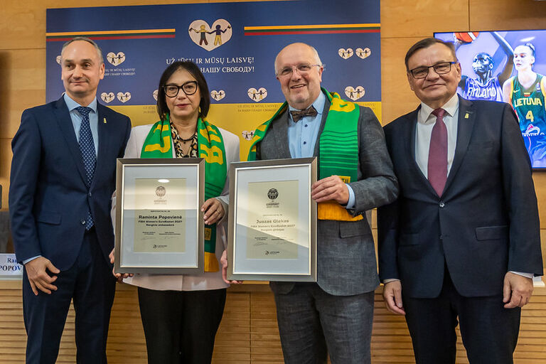Seime pristatytas 2027 m. Europos moterų krepšinio čempionatas.  fotogr. Ekaterina Khvashchynskaya