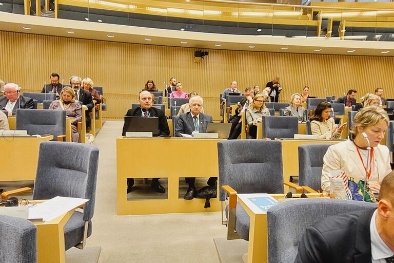 Seimo delegacijos Baltijos Asamblėjoje pirmininkas Giedrius Drukteinis dalyvauja Šiaurės Tarybos plenarinėje sesijoje Stokholme. Tarptautinių ryšių sk. nuotr. Seimo delegacijos Baltijos Asamblėjoje pirmininkas Giedrius Drukteinis dalyvauja Šiaurės Tarybos plenarinėje sesijoje Stokholme. Tarptautinių ryšių sk. nuotr.