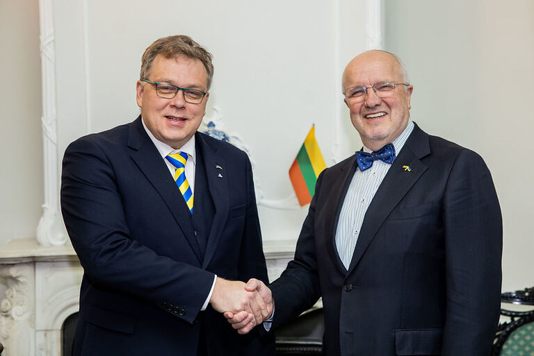 Seimo Pirmininkas Juozas Olekas susitiko su Estijos Respublikos Rygikogo Pirmininku Lauri Hussar