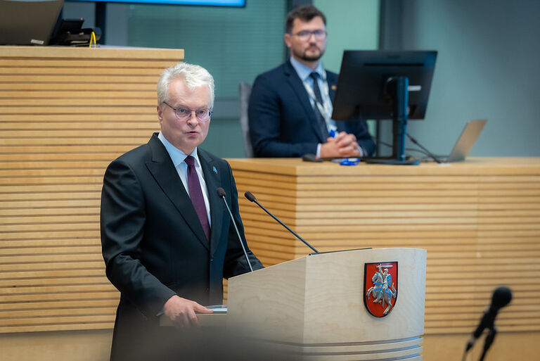 Respublikos Prezidentas Gitanas Nausėda teikia Ingos Ruginienės kandidatūrą į Ministro Pirmininko pareigas