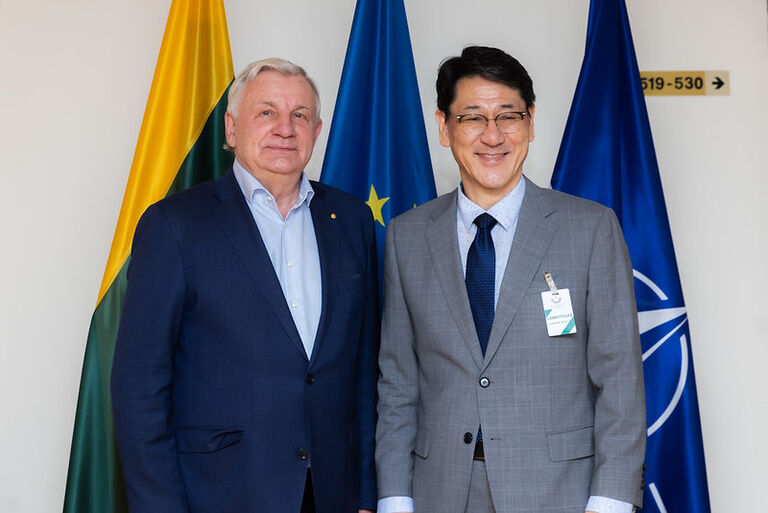 NSGK pirmininko Rimanto Sinkevičiaus susitikimas su Korėjos Respublikos ambasadoriumi Joyoung Jeon
