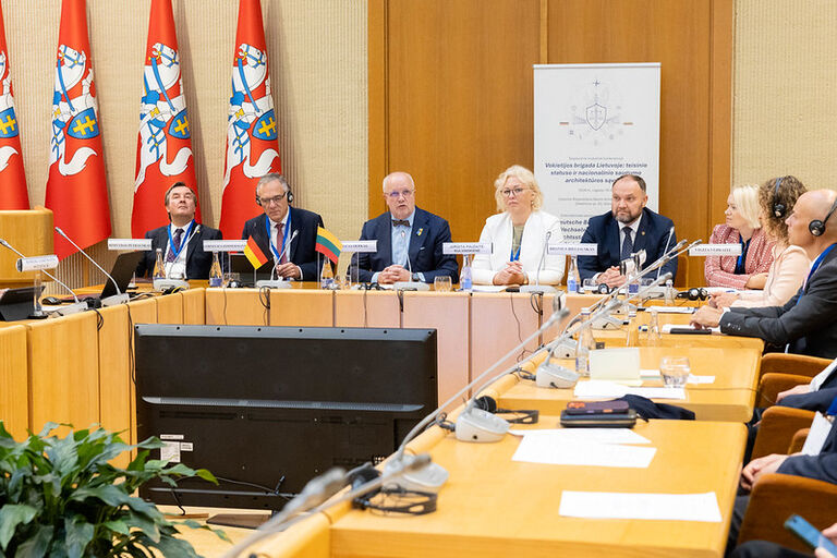 Tarptautinė mokslinė konferencija „Vokietijos brigada Lietuvoje: teisinio statuso ir nacionalinio saugumo architektūros sąveika“. Tarptautinė mokslinė konferencija „Vokietijos brigada Lietuvoje: teisinio statuso ir nacionalinio saugumo architektūros sąveika“.