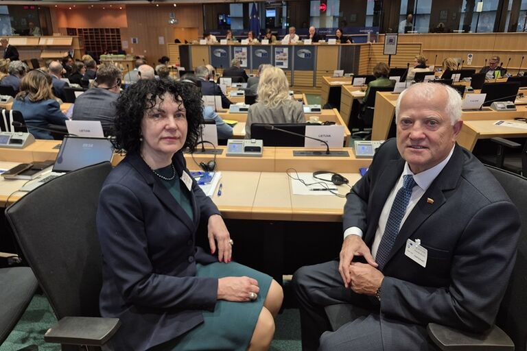 SRDK pirmininkas Kęstutis Bilius dalyvavo Europos Parlamento Užimtumo ir socialinių reikalų komiteto tarpparlamentiniame posėdyje „Kaip pagerinti gyvenimo ir darbo sąlygas Europos Sąjungoje: minimaliojo darbo užmokesčio apsaugos ir kolektyvinių derybų vaidmuo“. Rūtos Bunevičiūtės nuotr.