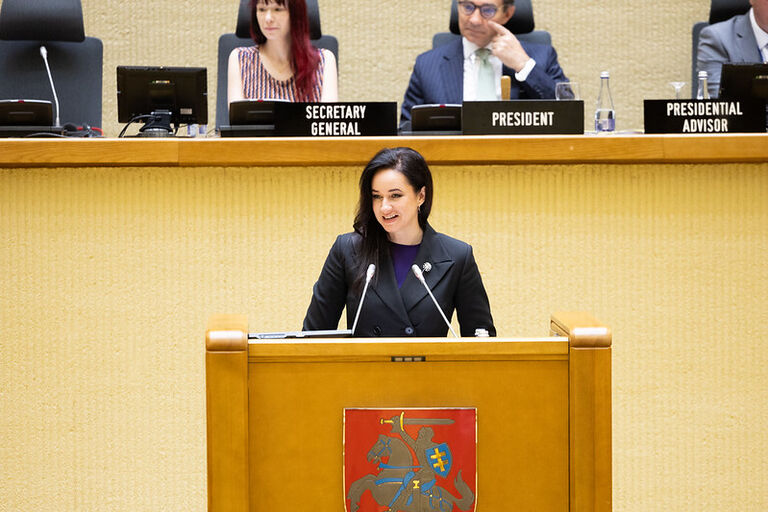 Ministrės Pirmininkės Ingos Ruginienės kalba NATO Parlamentinės Asamblėjos pavasario sesijoje Ministrės Pirmininkės Ingos Ruginienės kalba NATO Parlamentinės Asamblėjos pavasario sesijoje
