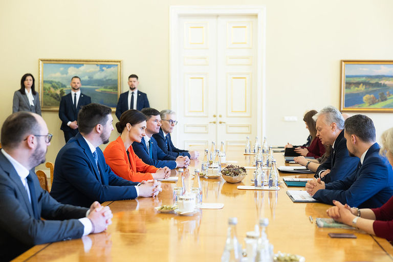 Seimo valdybos ir Respublikos Prezidento Gitano Nausėdos susitikimas
