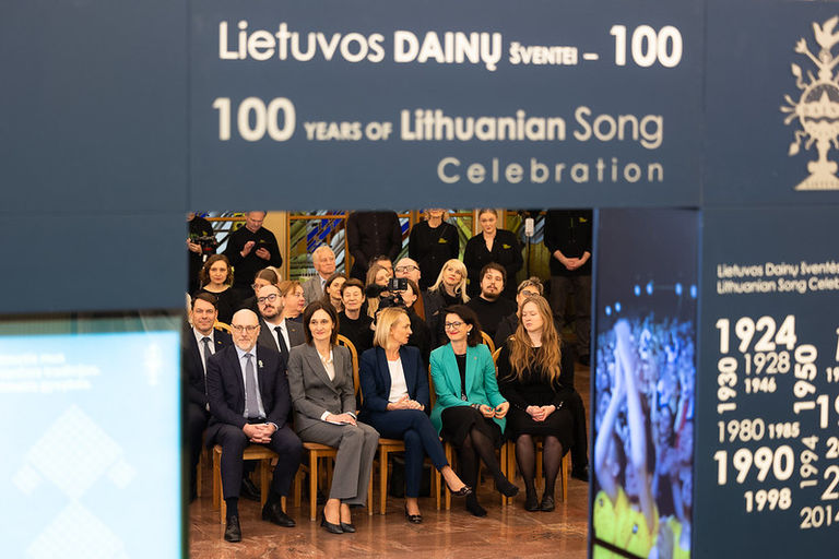 Parodos „Lietuvos dainų šventei 100“ pristatymas