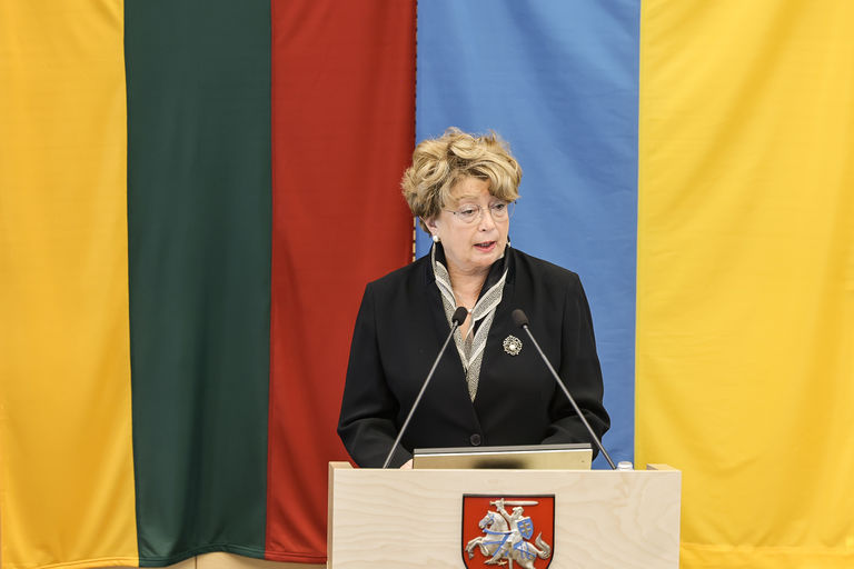  Vilniaus geto likvidavimo 80-osioms metinėms skirtas minėjimas Seimo posėdyje.