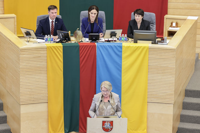  Vilniaus geto likvidavimo 80-osioms metinėms skirtas minėjimas Seimo posėdyje.