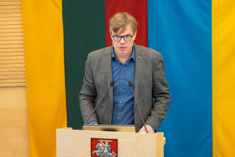 Vilniaus geto likvidavimo 80-osioms metinėms skirtas minėjimas Seimo posėdyje.