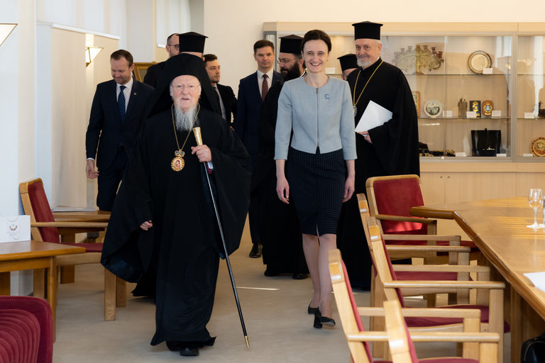 Seimo Pirmininkės Viktorijos Čmilytės-Nielsen susitikimas su Visuotiniu (Konstantinopolio) patriarchu Baltramiejumi I.