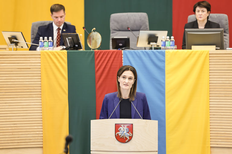  Vilniaus geto likvidavimo 80-osioms metinėms skirtas minėjimas Seimo posėdyje.