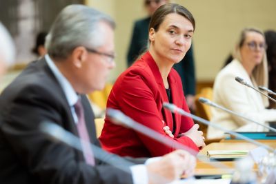 Seimo narių R. Morkūnaitės-Mikulėnienės ir L. Kazlavicko pranešimas: „Seimo nariai kreipiasi į švietimo ministrę dėl R. Žemaitaičio pasisakymų: bandymas bauginimu riboti mokinių ir mokytojų žodžio laisvę bei pilietinę raišką“