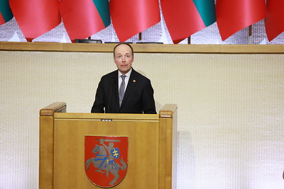 Speech by the Speaker of the Eduskunta (the Parliament of Finland) Jussi Halla-aho at the Seimas on the occasion of the 35th anniversary of the restoration of Lithuania’s independence