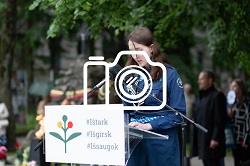 2022 m. birželio 14 d. Istorinės atminties akcija „Ištark, išgirsk, išsaugok“ šalia Okupacijų ir laisvės kovų muziejaus Vilniuje