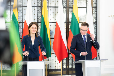 2024 04 09</br>Seimo Pirmininkės Viktorijos Čmilytės-Nielsen darbo vizitas Varšuvoje