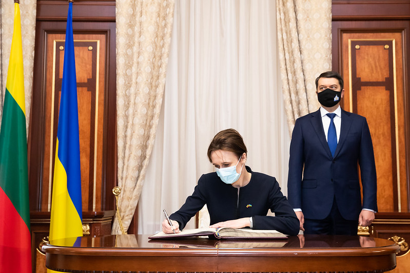 2021 05 12</br> Seimo Pirmininkės V. Čmilytės-Nielsen ir jos vadovaujamos delegacijos vizitas Ukrainoje