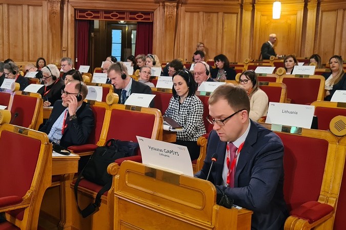 Vytautas Gapšys, Deputy Chair of the Committee on European Affairs, took part in COSAC Chairpersons’ meeting: Lithuania is committed to helping Sweden achieve its Presidency objectives

