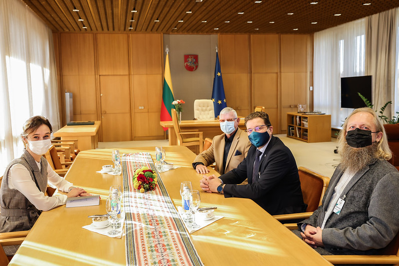 2021 10 13</br>Seimo Pirmininkės Viktorijos Čmilytės-Nielsen susitikimas su Lietuvos žurnalistų sąjungos atstovais