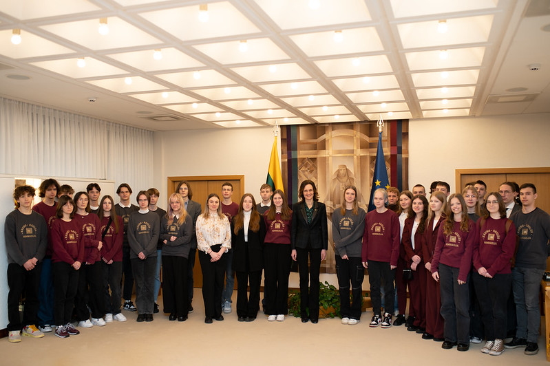 31/03/2023 Winners of the national contest I Am a Citizen (school years 9⁠–12) visit the Seimas of the Republic of Lithuania