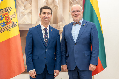 2026 09 04 Seimo Pirmininko Juozo Oleko susitikimas su Moldovos vicepremjeru, užsienio reikalų ministru Mihai Popșoi