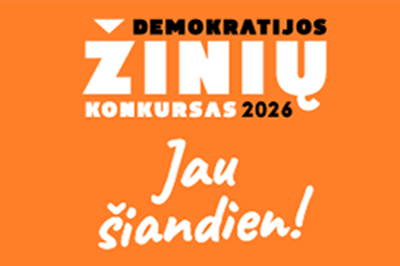 Prasidėjo penktasis Demokratijos žinių konkursas