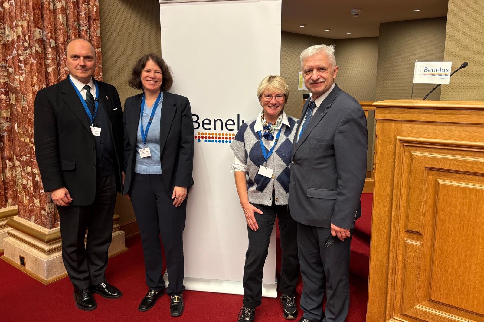 G. Drukteinis Liuksemburge dalyvauja Beniliukso Parlamento sesijoje Liuksemburge, kurioje aptariami nauji ES ir JAV muitai