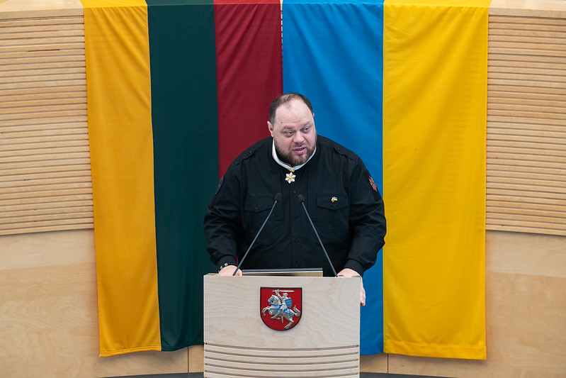2023 m. laureatas Ukrainos Aukščiausiosios Rados Pirmininkas Ruslanas Stefančukas