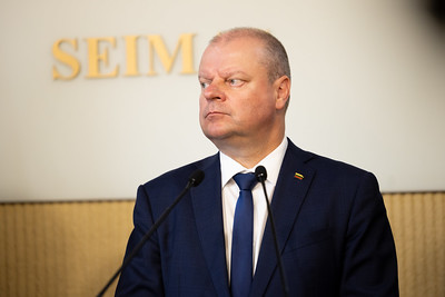 Seimas atleido S. Skvernelį iš Seimo Pirmininko pareigų jam atsistatydinus