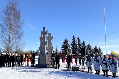 Minaičiuose pagerbti kovotojai už Lietuvos laisvę