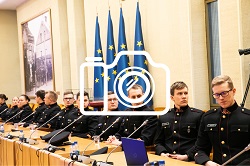 Lietuvos karo akademijos kariūnų renginio „Sausio 13-oji. Ko galime pasimokyti?“ nuotraukos (2020-01-10)