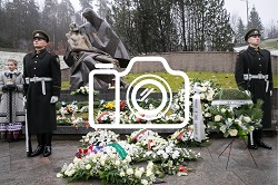 Žuvusiųjų pagerbimo ceremonijos Antakalnio kapinėse nuotraukos (2020-01-13)
