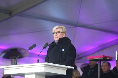 Ministrė Pirmininkė Ingrida Šimonytė: „Laisvės gynėjų diena yra tarsi Nepriklausomybės atkūrimo deklaracijos antspaudas“ (2022-01-13)