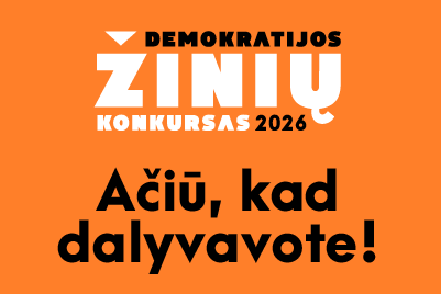 Demokratijos žinių konkurse žinias pasitikrino daugiau kaip 13 000 dalyvių