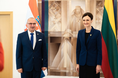 2022 10 07</br>Seimo Pirmininkės Viktorijos Čmilytės-Nielsen susitikimas su Kroatijos Respublikos užsienio reikalų ministru Gordanu Grličiumi Radmanu