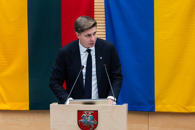 2026 07 07<br>Paskirtasis Ministras Pirmininkas M. Sinkevičius pristatė paskirtuosius ministrus ir būsimosios Vyriausybės programą