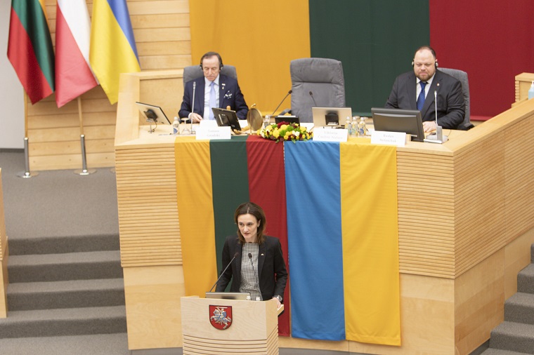 Seimo Pirmininkė trišalėje Lietuvos, Lenkijos ir Ukrainos parlamentų asamblėjoje: „Liublino trikampio formatas šiandien tampa labai reikšmingas“