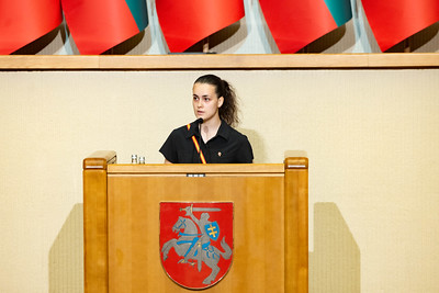 Studentė G. Plaskovičiūtė: „Mūsų laisvė iš kiekvienos kartos reikalavo pasiaukojimo“ (2025 06 14)