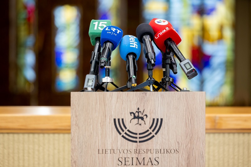 Gruodžio 29 d., penktadienio, spaudos konferencija Seime